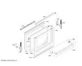 Схема №7 HLN652020S с изображением Фронтальное стекло для духового шкафа Bosch 00476495