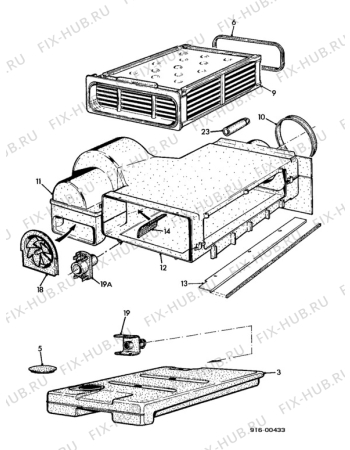 Взрыв-схема стиральной машины Zanussi Z350CD - Схема узла Dryer equipment