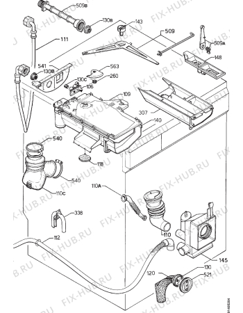 Взрыв-схема стиральной машины Zanussi WD801C - Схема узла Hydraulic System 272