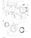 Схема №2 AWOC6102 с изображением Модуль (плата) для стиральной машины Whirlpool 481010649992