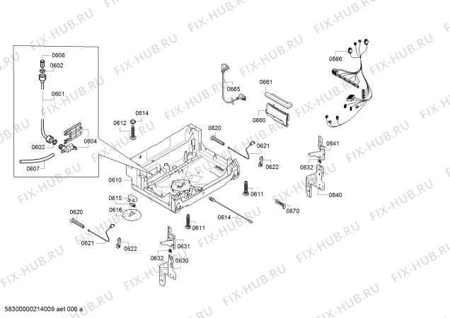 Схема №7 SMI46KS00T SilencePlus, A+ с изображением Панель управления для посудомойки Bosch 11024118