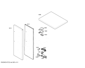 Схема №6 KG57U95SKD с изображением Крышка для холодильной камеры Siemens 00238014