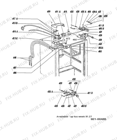 Взрыв-схема холодильника Unknown RM301 - Схема узла C20 Comb. armature  H