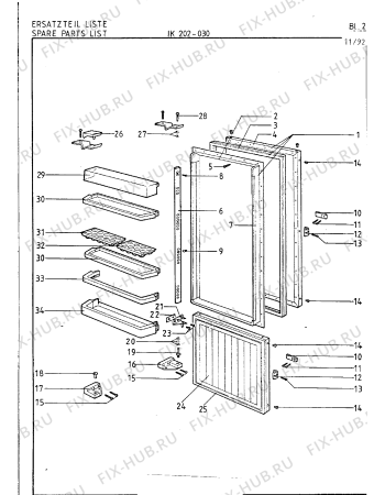 Схема №5 IK202030 с изображением Внутренняя дверь для холодильника Bosch 00211765