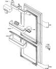 Схема №1 S290-4I с изображением Дверца для холодильника Aeg 2258158019