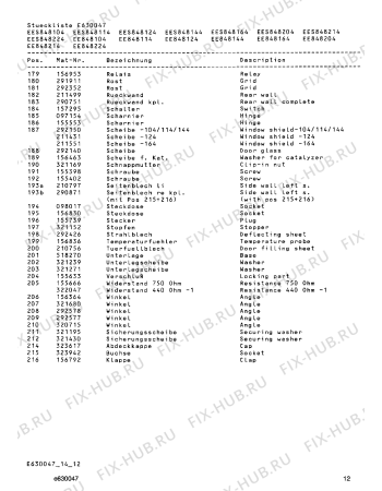Схема №9 EB846502 с изображением Стеклянная полка для духового шкафа Bosch 00292140
