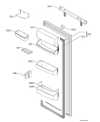 Схема №1 SKS71040F0 с изображением Дверка для холодильной камеры Aeg 2256444015