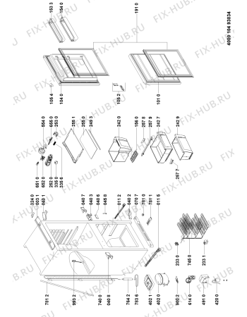 Схема №1 ARL758A (F090462) с изображением Инструкция по эксплуатации для холодильника Indesit C00357527