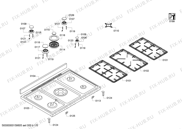 Схема №3 HSG2060AME с изображением Цоколь для плиты (духовки) Bosch 00618181