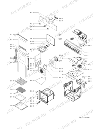 Схема №1 OBIC10S (F092510) с изображением Руководство для электропечи Indesit C00371012