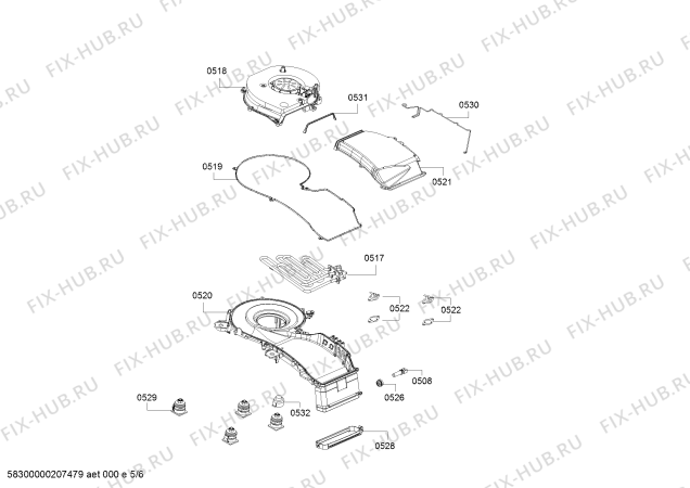 Схема №4 WDU28540IT с изображением Уплотнитель для стиралки Bosch 10005691