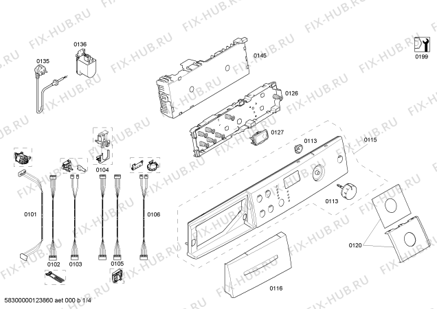 Схема №4 WAS28360SN Logixx 8 Sensitive с изображением Вкладыш для стиралки Bosch 00643784