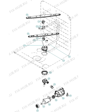 Взрыв-схема посудомоечной машины Gorenje EDWH24 XXL US   -SS Bi (335621, DW70.3) - Схема узла 03
