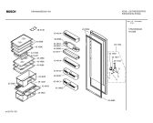 Схема №3 KS40R421FF с изображением Дверь для холодильной камеры Bosch 00240530