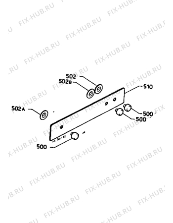 Взрыв-схема плиты (духовки) Zanussi BM33SB - Схема узла Command panel 037