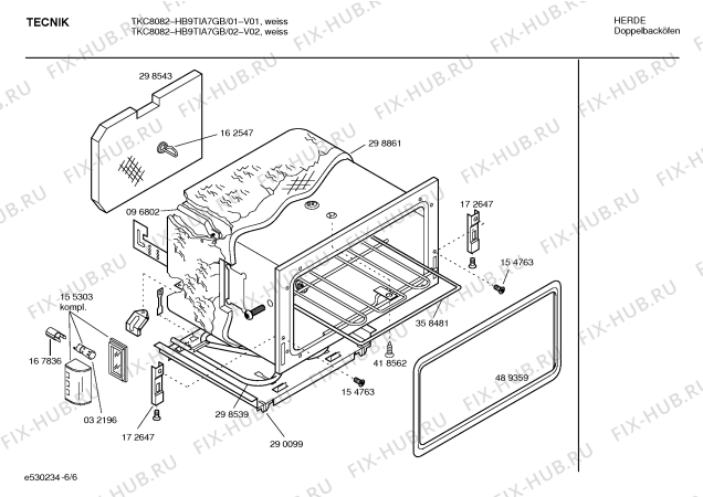 Схема №4 HB9TIA7GB TKC8082 с изображением Инструкция по эксплуатации для электропечи Bosch 00528430