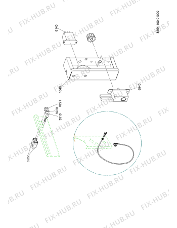 Схема №3 ADN100 с изображением Микротермостат для холодильника Whirlpool 483286011874