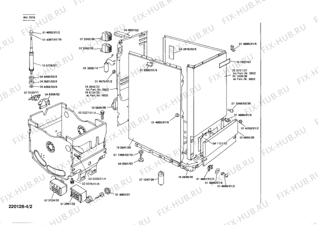 Схема №3 WV7910 SIWAMAT TT с изображением Переключатель режимов для стиралки Siemens 00074822