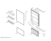 Схема №5 T36BB820SS Thermador с изображением Дверь для холодильника Bosch 00711000