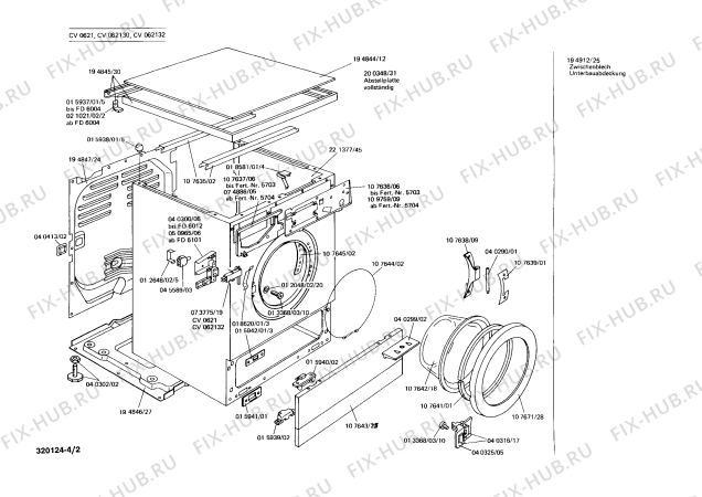 Взрыв-схема стиральной машины Constructa CV062130 CV621 - Схема узла 02