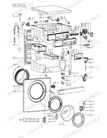 Схема №1 AWM 759 с изображением Обшивка для стиральной машины Whirlpool 481945328293