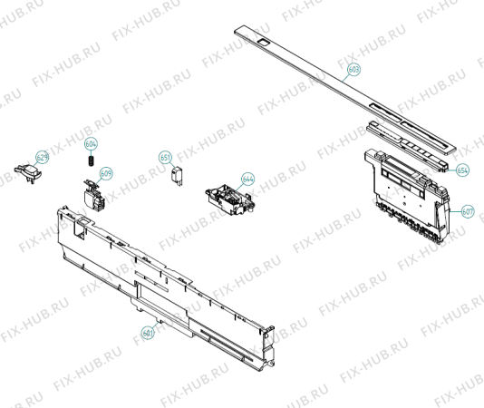 Взрыв-схема посудомоечной машины Asko D5253 FS TDE TW   -SS FS Soft (339708, DW70.3) - Схема узла 06