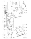Схема №1 ADP 6946 IX с изображением Панель для посудомоечной машины Whirlpool 481245373361