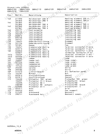 Схема №9 EB738100 с изображением Болт для духового шкафа Bosch 00320814