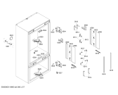 Схема №5 RY491700 с изображением Крепеж для холодильника Bosch 00662033