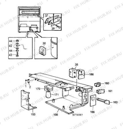 Взрыв-схема холодильника Unknown KS347 - Схема узла C10 Electric