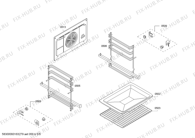 Схема №3 HB74AR521E H.SE.PY.L3D.IN.GLASS.S2a.X.E3_COT/ с изображением Модуль управления, запрограммированный для электропечи Siemens 00743828