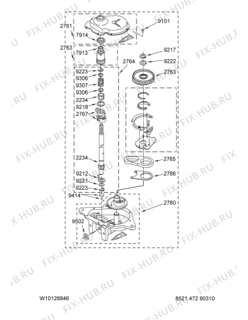 Схема №5 4KATW4605TQ0 с изображением Декоративная панель для стиралки Whirlpool 480110100375