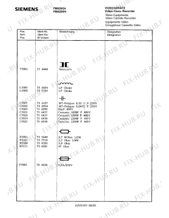 Схема №25 FM628Q4 с изображением Сервисная инструкция для жк-телевизора Siemens 00535344