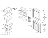 Схема №2 KK21V50TI с изображением Дверь для холодильника Siemens 00247254