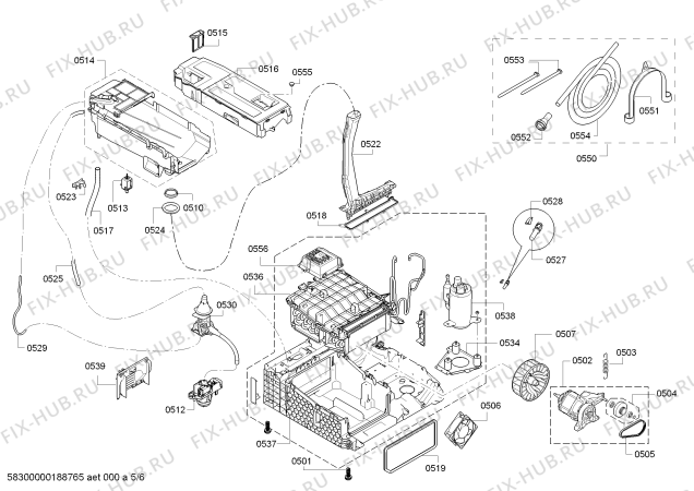 Схема №4 WTY887W4CH HomeProfessional SelfCleaning Condenser с изображением Вкладыш для сушилки Bosch 00634836