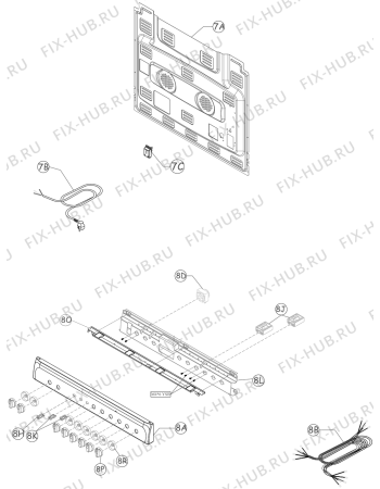 Схема №4 K9200AX (263096, 9422NGSWH) с изображением Микропереключатель для электропечи Gorenje 293502