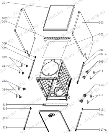 Взрыв-схема посудомоечной машины Gorenje GS54110W (553001, WQP8-GDFS1) - Схема узла 03