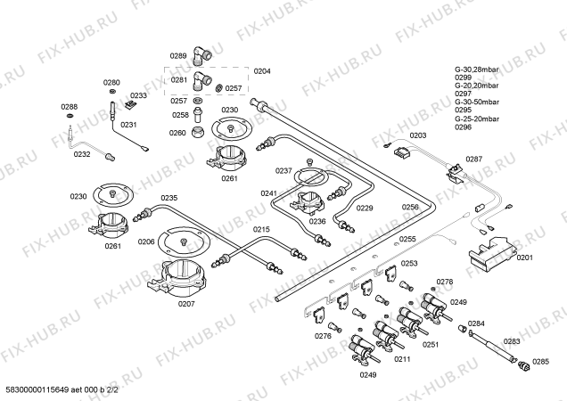 Схема №1 3EPX394N ENC.3EPX394B BALAY с изображением Газовый кран для электропечи Bosch 00426598