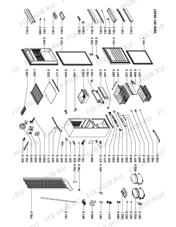 Схема №1 ARG 921/G/WP с изображением Дверца для холодильника Whirlpool 481931039332