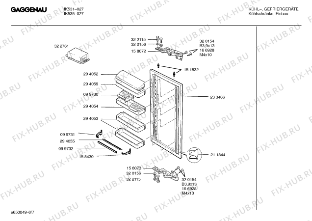 Схема №5 IK535027 с изображением Инструкция по эксплуатации Gaggenau для холодильной камеры Bosch 00520522