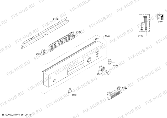 Схема №5 SMU50D05AU SilencePlus с изображением Силовой модуль запрограммированный для посудомойки Bosch 12013975