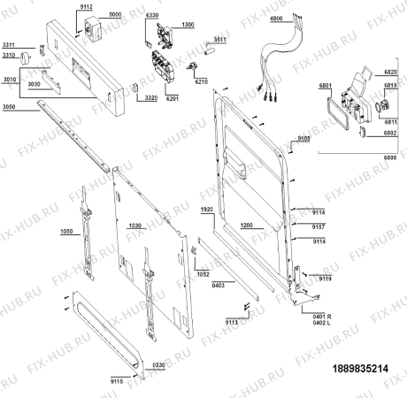 Схема №2 ADL 335 WH с изображением Другое для посудомоечной машины Whirlpool 481240448865