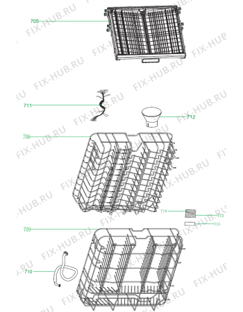 Взрыв-схема посудомоечной машины Gorenje GV63315UK (494283) - Схема узла 07