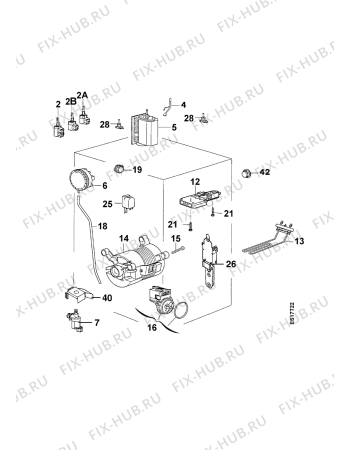 Взрыв-схема стиральной машины Electrolux EWT1031 - Схема узла Electrical equipment 268