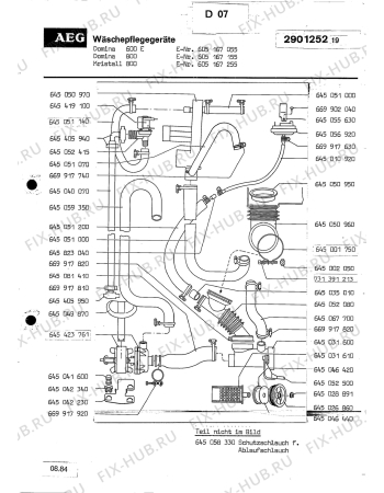 Взрыв-схема посудомоечной машины Aeg LAVDOMINA 800 - Схема узла Section9