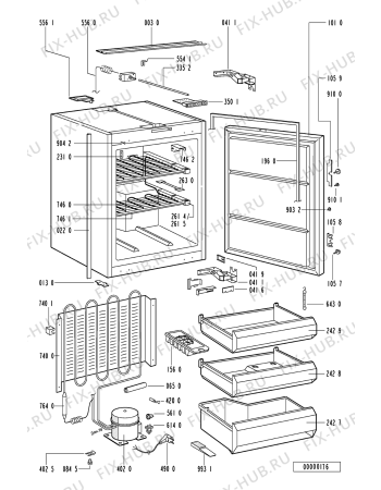 Схема №1 1CI-30 с изображением Ящичек для холодильной камеры Whirlpool 481241879661