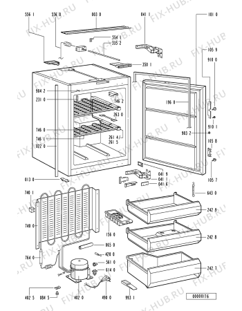 Схема №1 IG 1433/1 RE IG 1433/1-CH с изображением Петля (защелка) Whirlpool 481253268004