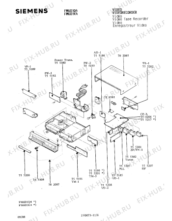 Схема №5 FM601Q4 с изображением Сервисная инструкция для видеоэлектроники Siemens 00535281