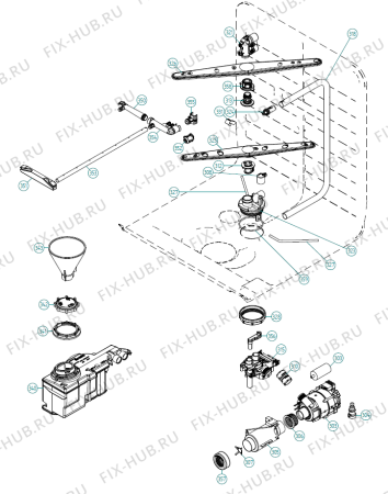 Схема №6 EC Trident QD17 DK   -Stainless (401603, DW90.C) с изображением Обшивка для посудомоечной машины Gorenje 444317