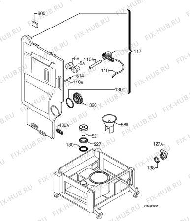 Взрыв-схема посудомоечной машины Far V1206 - Схема узла Water softener 066